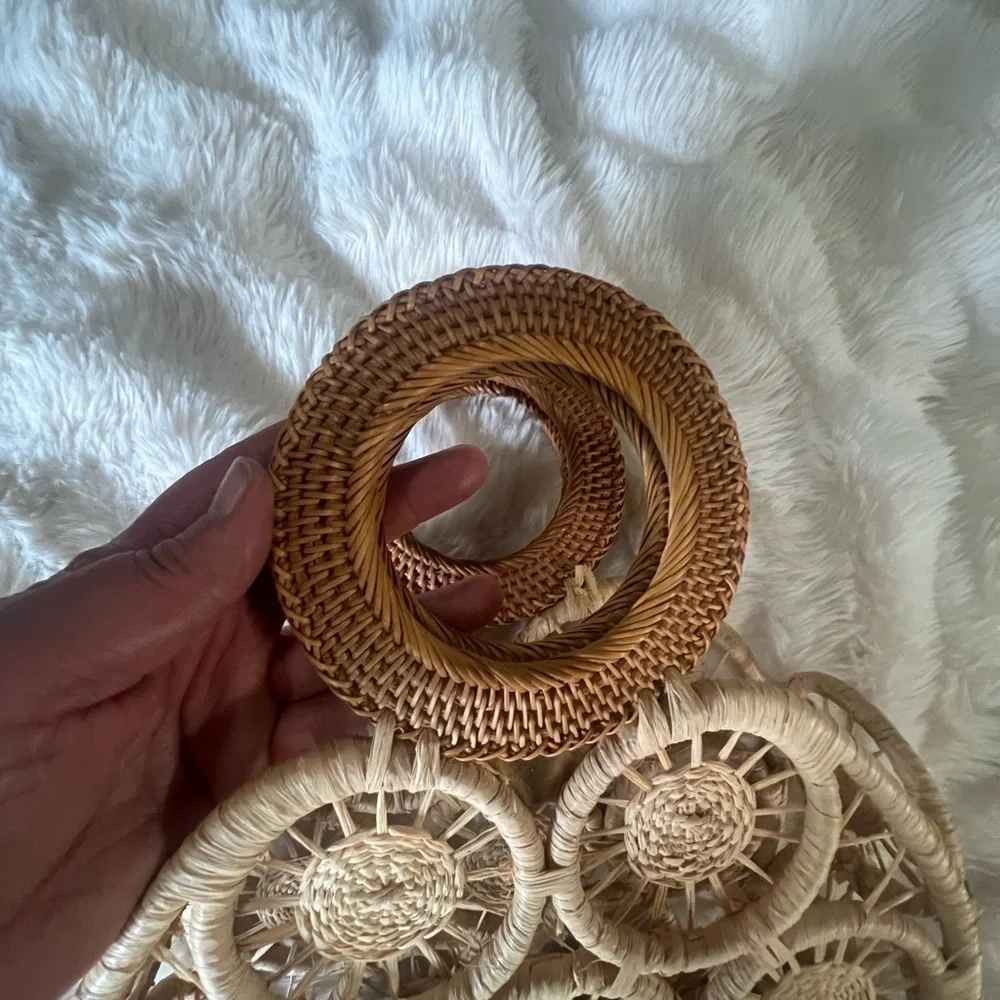 Cult Gaia Stella Small Raffia Tote Bag - Picture 4 of 10